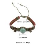 Fashion, accesorii si bijuterii - Femei - Bijuterii femei - Bratari femei - Brățară Handmade din piele cu cristal natural de CUARȚ ROZ, pentru vindecare emoțională - Infinity.ro