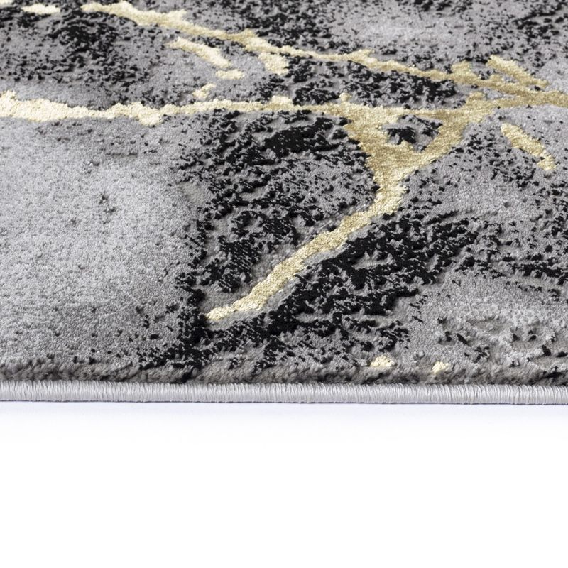 Casa si Gradina - Textile si covoare - Covoare - Covoare casa - Covor Modern Living , Dormitor Dreptunghiular Marmara D636R Gri Gold 80 x 150 - Infinity.ro