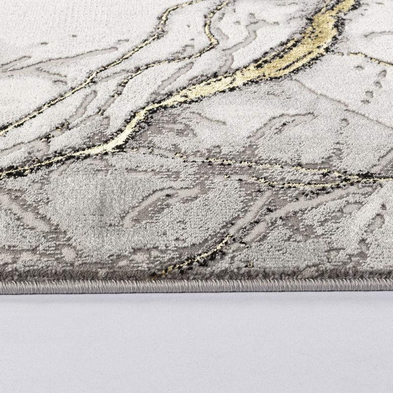 Casa si Gradina - Textile si covoare - Covoare - Covoare casa - Covor Modern Living , Dormitor Dreptunghiular Marmara T159A Gri Gold 80 x 150 - Infinity.ro