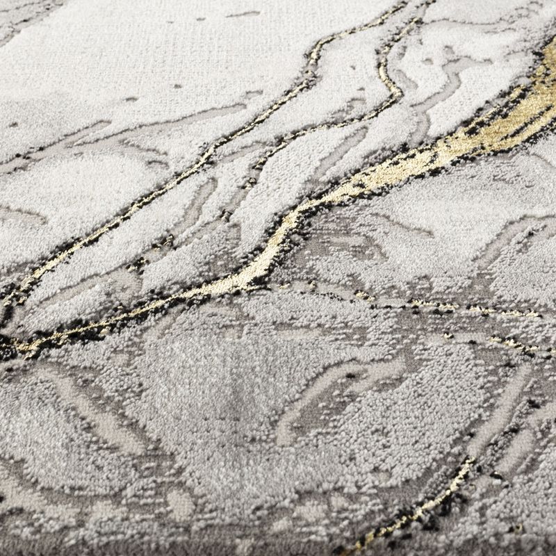 Casa si Gradina - Textile si covoare - Covoare - Covoare casa - Covor Modern Living , Dormitor Dreptunghiular Marmara T159A Gri Gold 80 x 150 - Infinity.ro