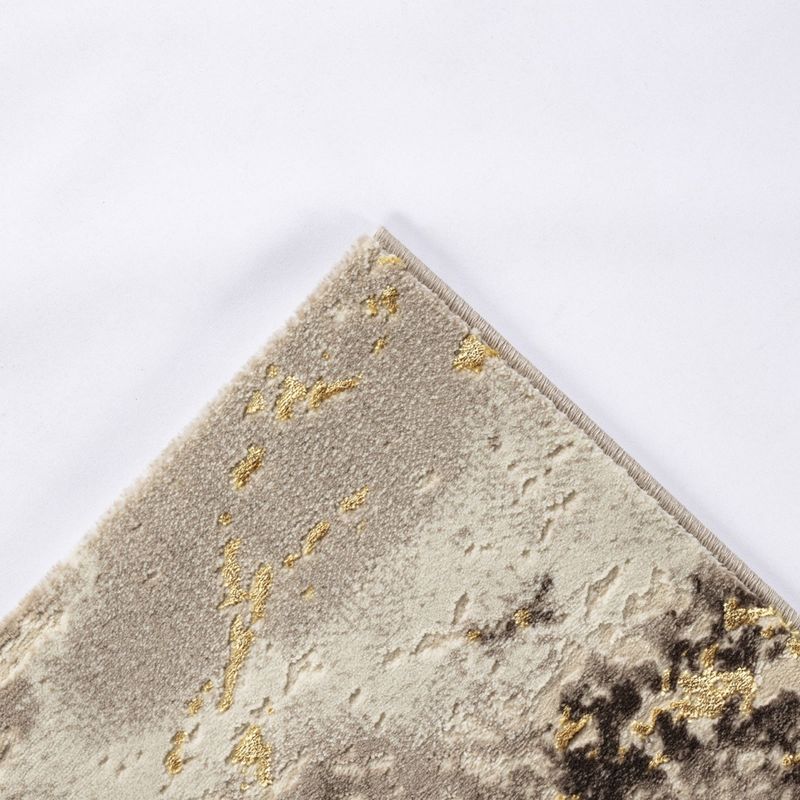 Casa si Gradina - Textile si covoare - Covoare - Covoare casa - Covor Modern Living , Dormitor Dreptunghiular Marmara T160A Crem Gold 80 x 150 - Infinity.ro
