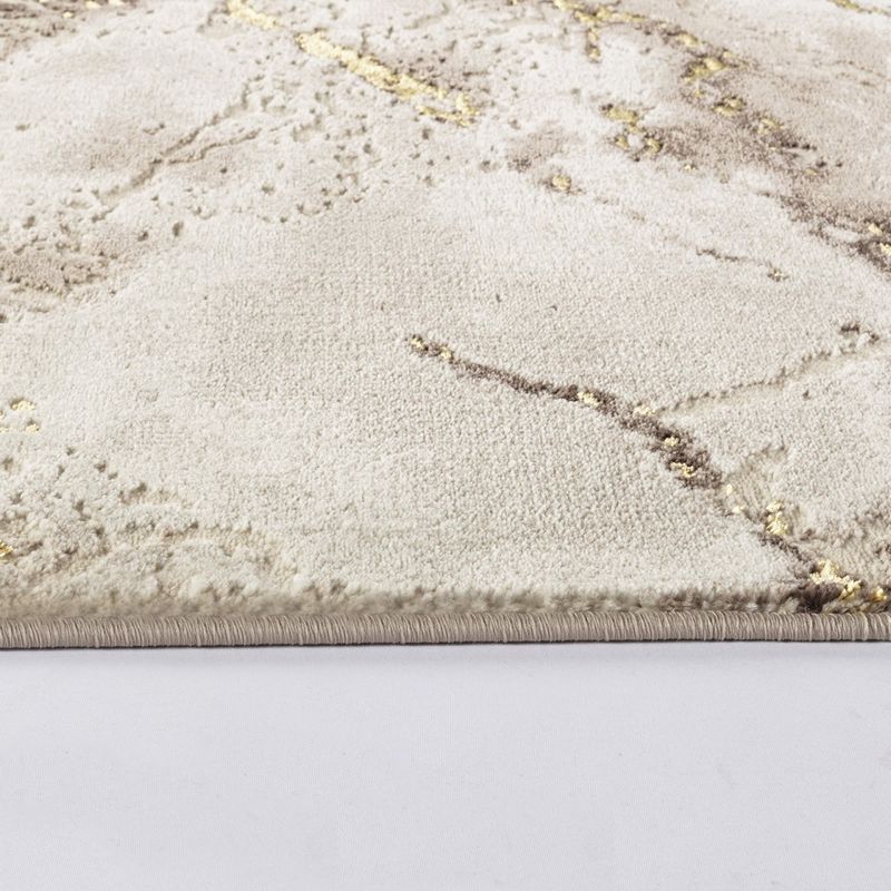 Casa si Gradina - Textile si covoare - Covoare - Covoare casa - Covor Modern Living , Dormitor Dreptunghiular Marmara T160A Crem Gold 80 x 150 - Infinity.ro