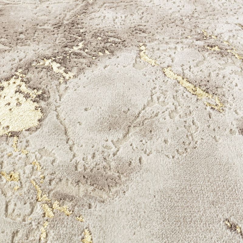 Casa si Gradina - Textile si covoare - Covoare - Covoare casa - Covor Modern Living , Dormitor Dreptunghiular Marmara T160A Crem Gold 80 x 150 - Infinity.ro