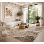 Casa si Gradina - Textile si covoare - Covoare - Covoare casa - Covor Modern Living , Dormitor Dreptunghiular Marmara T156A Bej 80 x 150 - Infinity.ro