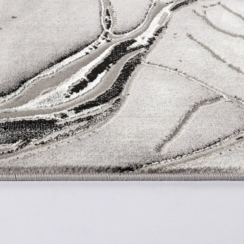 Casa si Gradina - Textile si covoare - Covoare - Covoare casa - Covor Modern Living , Dormitor Dreptunghiular Marmara T156A Gri 80 x 150 - Infinity.ro