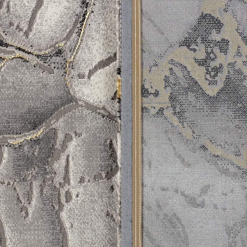 Casa si Gradina - Textile si covoare - Covoare - Covoare casa - Covor Modern Living , Dormitor Dreptunghiular Marmara T156A Gri Gold 80 x 150 - Infinity.ro
