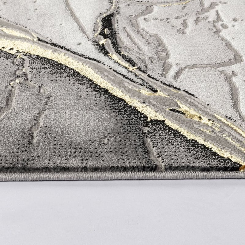 Casa si Gradina - Textile si covoare - Covoare - Covoare casa - Covor Modern Living , Dormitor Dreptunghiular Marmara T156A Gri Gold 80 x 150 - Infinity.ro