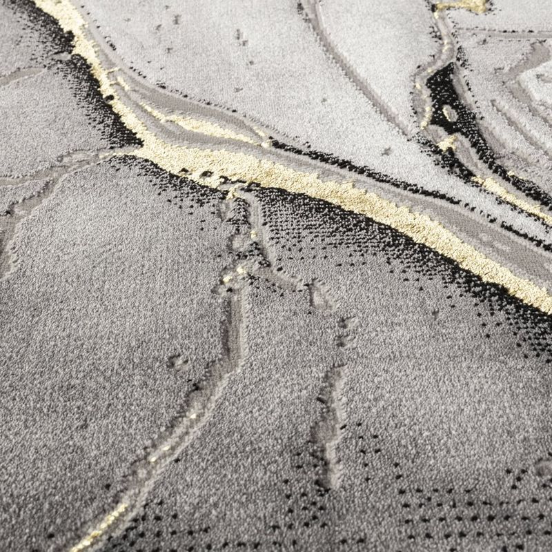 Casa si Gradina - Textile si covoare - Covoare - Covoare casa - Covor Modern Living , Dormitor Dreptunghiular Marmara T156A Gri Gold 80 x 150 - Infinity.ro