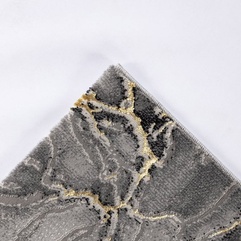 Casa si Gradina - Textile si covoare - Covoare - Covoare casa - Covor Modern Living , Dormitor Dreptunghiular Marmara T156A Gri Gold 80 x 150 - Infinity.ro