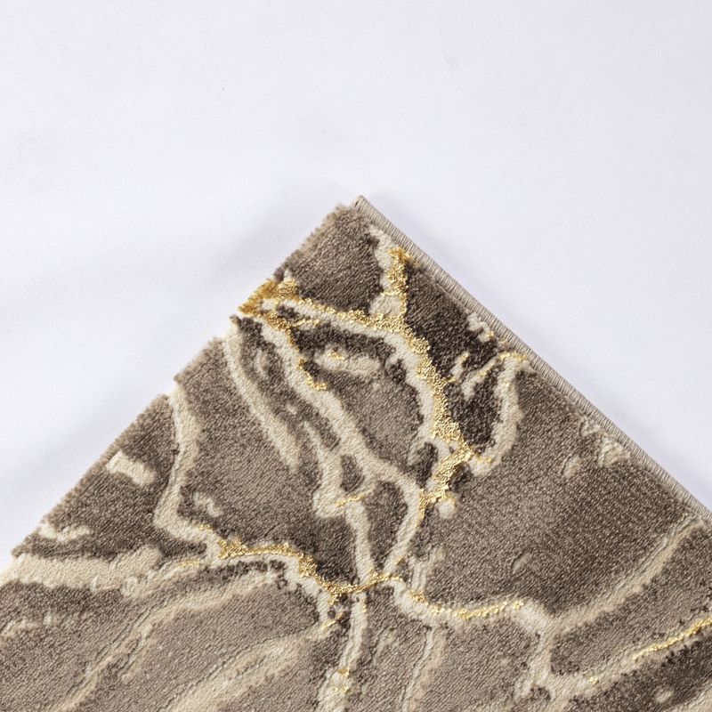 Casa si Gradina - Textile si covoare - Covoare - Covoare casa - Covor Modern Living , Dormitor Dreptunghiular Marmara T156A Bej Gold 80 x 150 - Infinity.ro
