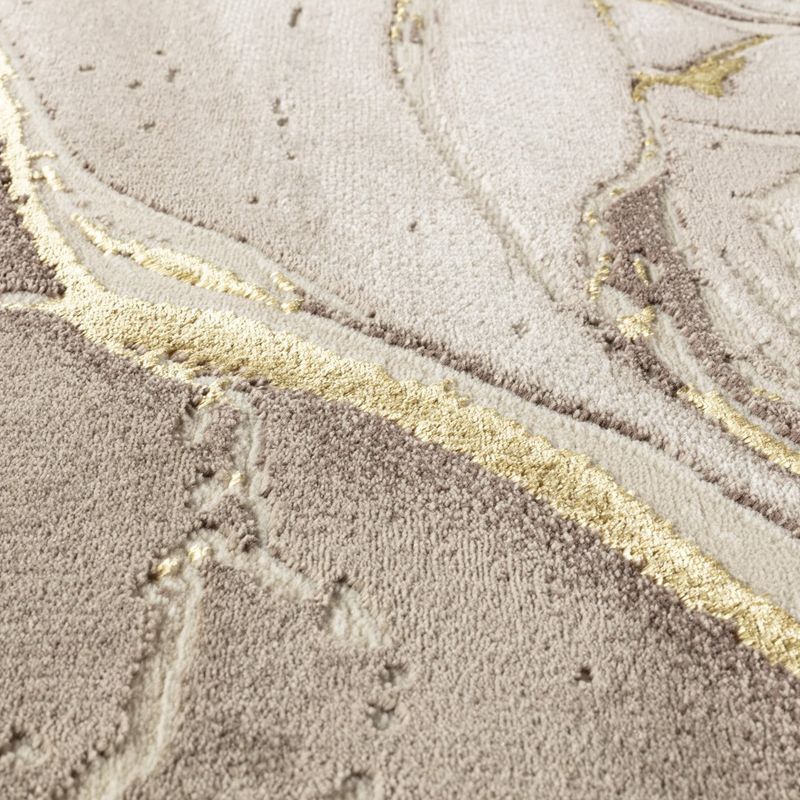 Casa si Gradina - Textile si covoare - Covoare - Covoare casa - Covor Modern Living , Dormitor Dreptunghiular Marmara T156A Bej Gold 80 x 150 - Infinity.ro