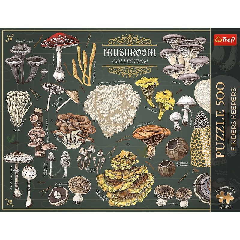 Jucarii, Copii si Bebe - Jucarii si jocuri - Jocuri si puzzle - Puzzle - PUZZLE TREFL 500 PREMIUM PLUS FINDERS KEEPERS CIUPERCI - Infinity.ro