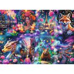 Jucarii, Copii si Bebe - Jucarii si jocuri - Jocuri si puzzle - Puzzle - PUZZLE TREFL 8000 PREMIUM PLUS LUMEA COLORATA CU POSTER INCLUS - Infinity.ro