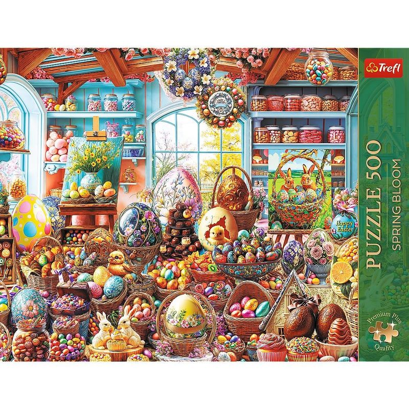 Jucarii, Copii si Bebe - Jucarii si jocuri - Jocuri si puzzle - Puzzle - PUZZLE TREFL 500 PREMIUM PLUS SPRING BLOOM MAGAZIN DE DULCIURI DE PASTE - Infinity.ro