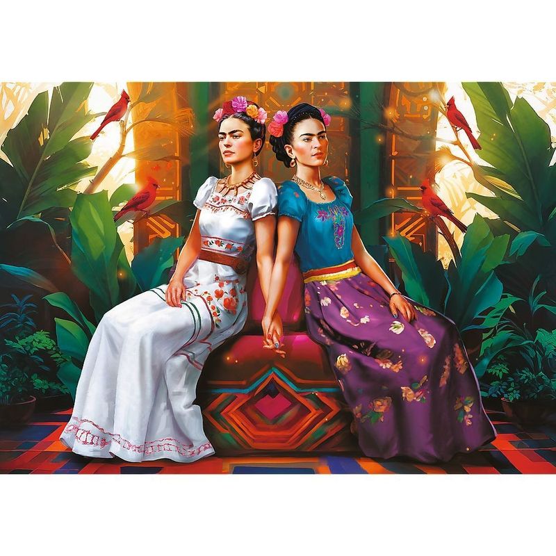 Jucarii, Copii si Bebe - Jucarii si jocuri - Jocuri si puzzle - Puzzle - PUZZLE TREFL 1000 PREMIUM PLUS FRIDA KAHLO DOUA FETE - Infinity.ro