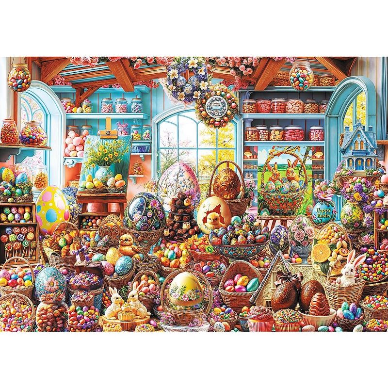 Jucarii, Copii si Bebe - Jucarii si jocuri - Jocuri si puzzle - Puzzle - PUZZLE TREFL 500 PREMIUM PLUS SPRING BLOOM MAGAZIN DE DULCIURI DE PASTE - Infinity.ro