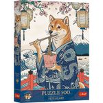 Jucarii, Copii si Bebe - Jucarii si jocuri - Jocuri si puzzle - Puzzle - PUZZLE TREFL 500 PREMIUM PLUS PETS AS ART MEDITATIA CU PASTE A LUI SHIBA - Infinity.ro