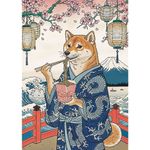 Jucarii, Copii si Bebe - Jucarii si jocuri - Jocuri si puzzle - Puzzle - PUZZLE TREFL 500 PREMIUM PLUS PETS AS ART MEDITATIA CU PASTE A LUI SHIBA - Infinity.ro