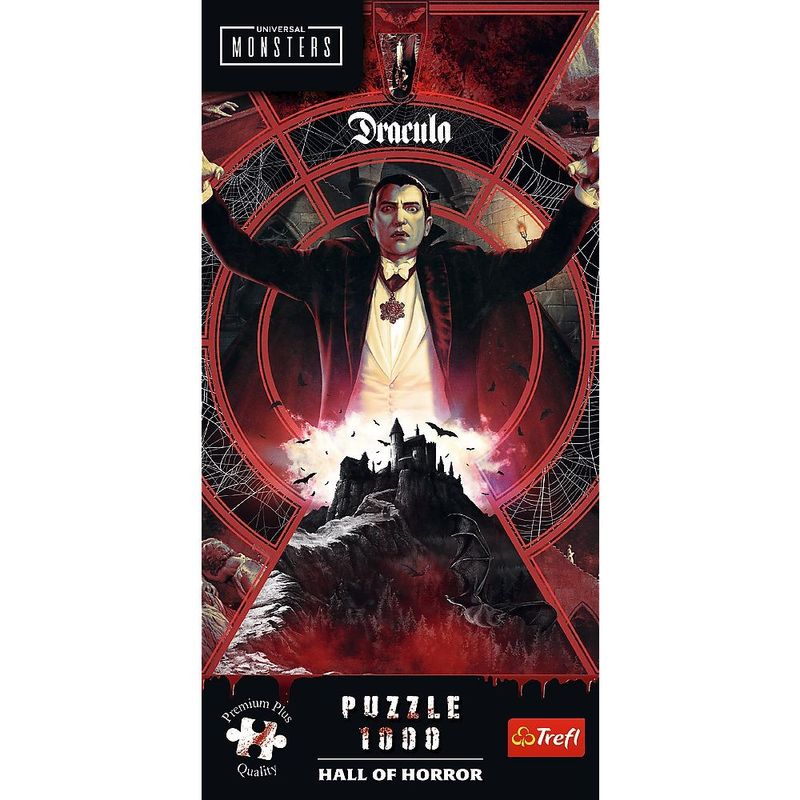 Jucarii, Copii si Bebe - Jucarii si jocuri - Jocuri si puzzle - Puzzle - PUZZLE TREFL 1000 PREMIUM PLUS UNIVERSAL MONSTERS SALA GROAZEI DRACULA - Infinity.ro