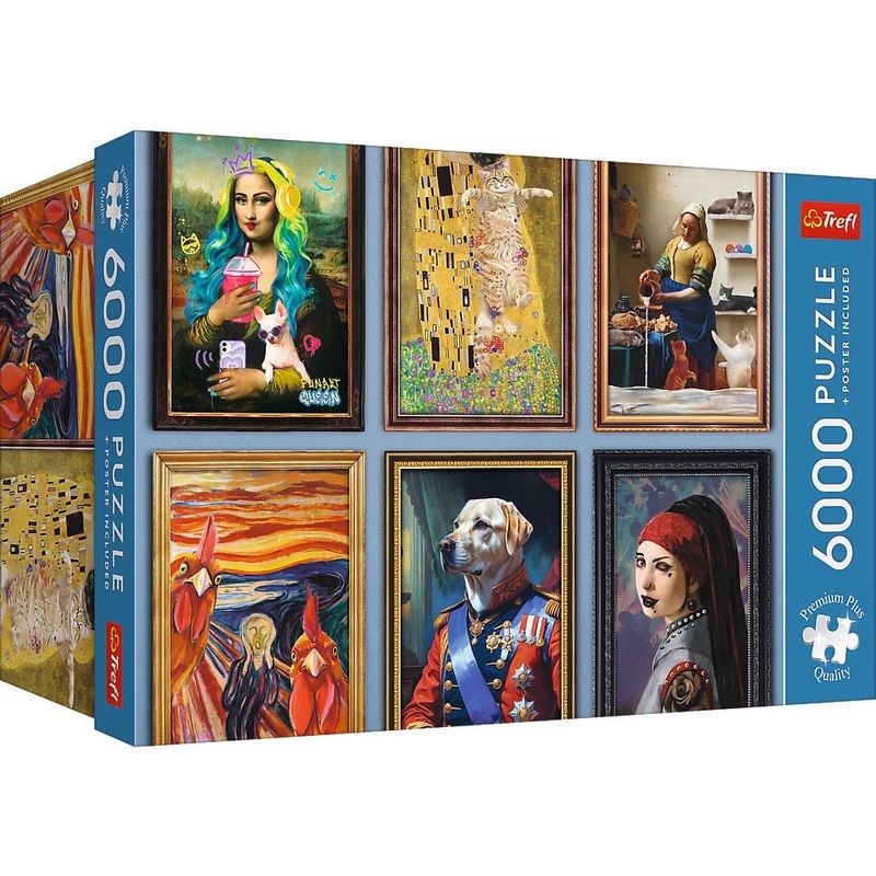 Jucarii, Copii si Bebe - Jucarii si jocuri - Jocuri si puzzle - Puzzle - PUZZLE TREFL 6000 PREMIUM PLUS COLECTIE DE ARTA DISTRACTIVA CU POSTER INCLUS - Infinity.ro
