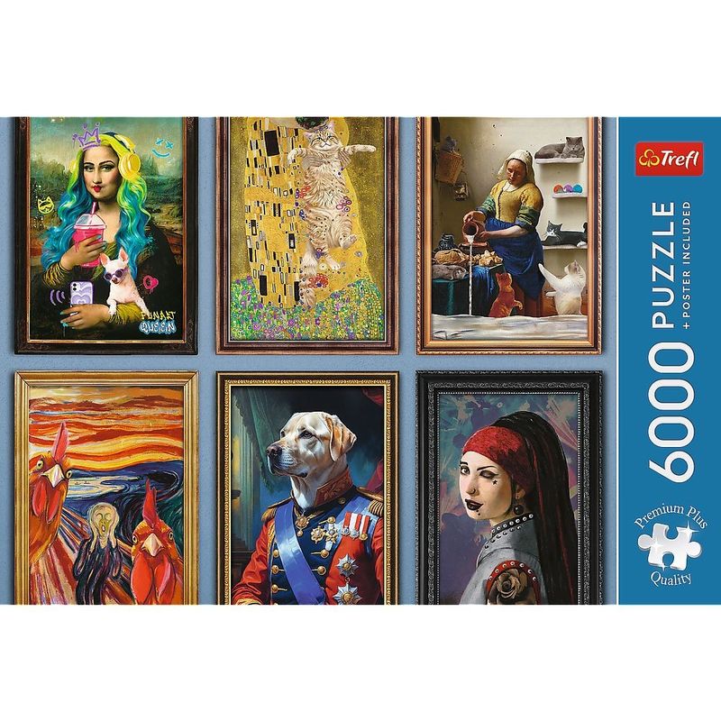 Jucarii, Copii si Bebe - Jucarii si jocuri - Jocuri si puzzle - Puzzle - PUZZLE TREFL 6000 PREMIUM PLUS COLECTIE DE ARTA DISTRACTIVA CU POSTER INCLUS - Infinity.ro
