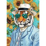 Jucarii, Copii si Bebe - Jucarii si jocuri - Jocuri si puzzle - Puzzle - PUZZLE TREFL 500 PREMIUM PLUS PETS AS ART DOMNUL TIGRU SI FLOAREA SOARELUI - Infinity.ro