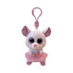 Jucarii, Copii si Bebe - Jucarii si jocuri - Jucarii de plus - Plus breloc ty 8.5cm boos nina soricel de balerina alba - Infinity.ro