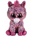 Jucarii, Copii si Bebe - Jucarii si jocuri - Jucarii de plus - PLUS TY 24CM BOOS UNICORNUL ROZ CU PAIETE - Infinity.ro