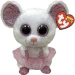Jucarii, Copii si Bebe - Jucarii si jocuri - Jucarii de plus - Plus ty 15cm soricel balerina alb - Infinity.ro