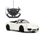 Jucarii, Copii si Bebe - Jucarii si jocuri - Vehicule si jucarii cu telecomanda - Masinute - MASINA CU TELECOMANDA PORSCHE CARRERA S ALB CU SCARA 1 LA 12 - Infinity.ro