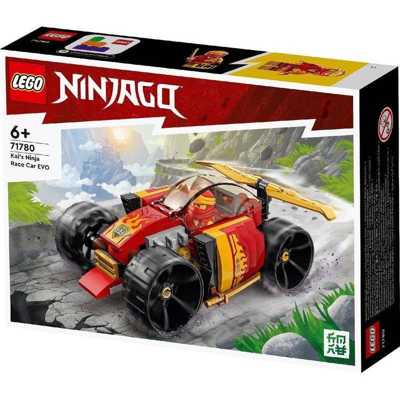 Jucarii, Copii si Bebe - Jucarii si jocuri - Seturi de constructie si cuburi - Seturi de constructie - LEGO NINJAGO MASINA DE CURSE EVO NINJA A LUI KAI 71780 - Infinity.ro