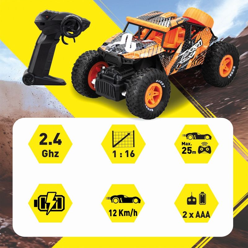 Jucarii, Copii si Bebe - Jucarii si jocuri - Vehicule si jucarii cu telecomanda - Masinute - EXOST MASINA CU TELECOMANDA TURBO RUSH 2.4Ghz - Infinity.ro