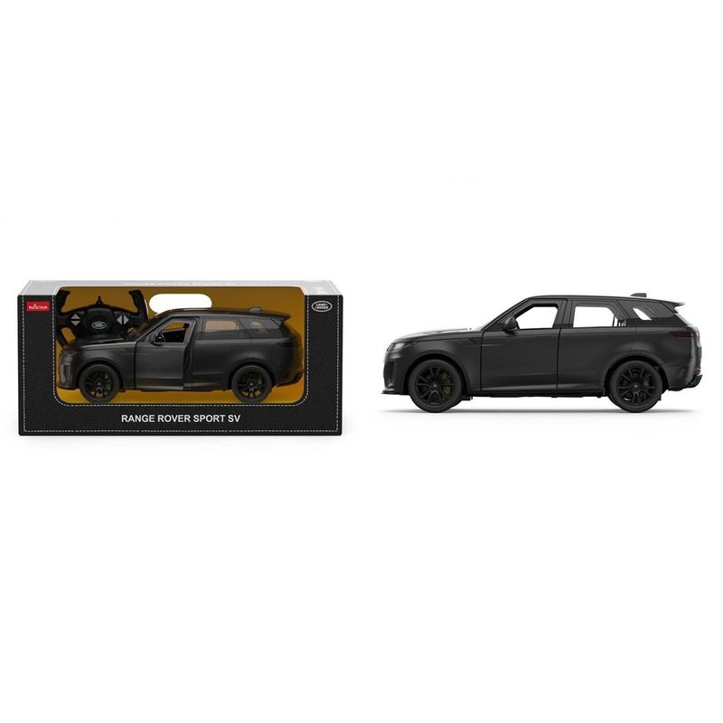 Jucarii, Copii si Bebe - Jucarii si jocuri - Vehicule si jucarii cu telecomanda - Masinute - MASINA CU TELECOMANDA RANGE ROVER SPORT SV NEGRU SCARA 1 LA 14 - Infinity.ro