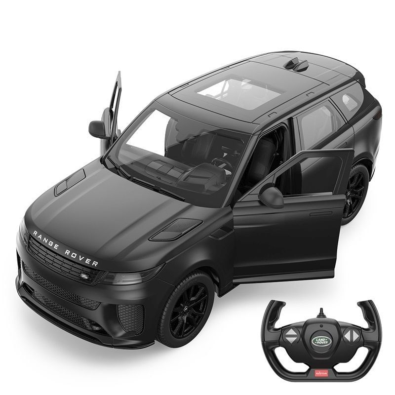 Jucarii, Copii si Bebe - Jucarii si jocuri - Vehicule si jucarii cu telecomanda - Masinute - MASINA CU TELECOMANDA RANGE ROVER SPORT SV NEGRU SCARA 1 LA 14 - Infinity.ro