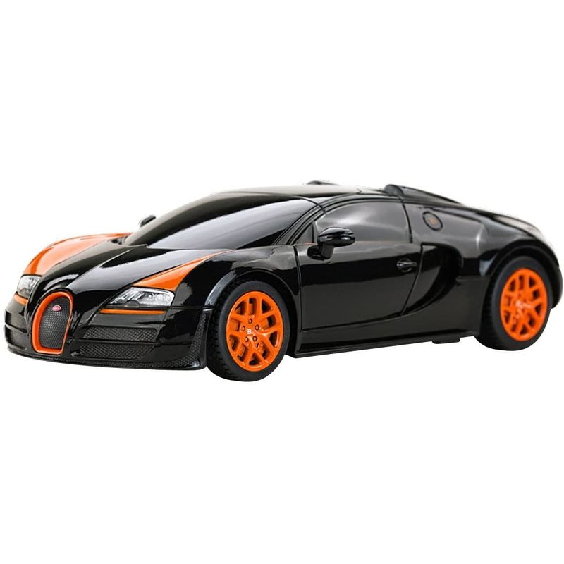 Jucarii, Copii si Bebe - Jucarii si jocuri - Vehicule si jucarii cu telecomanda - Masinute - MASINA CU TELECOMANDA BUGATTI GRAND SPORT VITESSE NEGRU CU SCARA 1 LA 24 - Infinity.ro