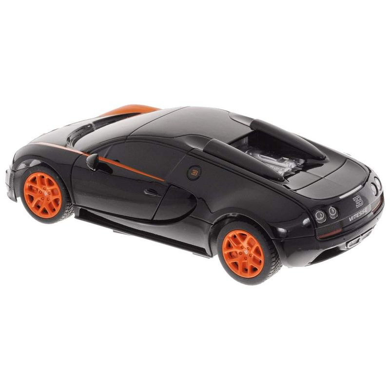Jucarii, Copii si Bebe - Jucarii si jocuri - Vehicule si jucarii cu telecomanda - Masinute - MASINA CU TELECOMANDA BUGATTI GRAND SPORT VITESSE NEGRU CU SCARA 1 LA 24 - Infinity.ro