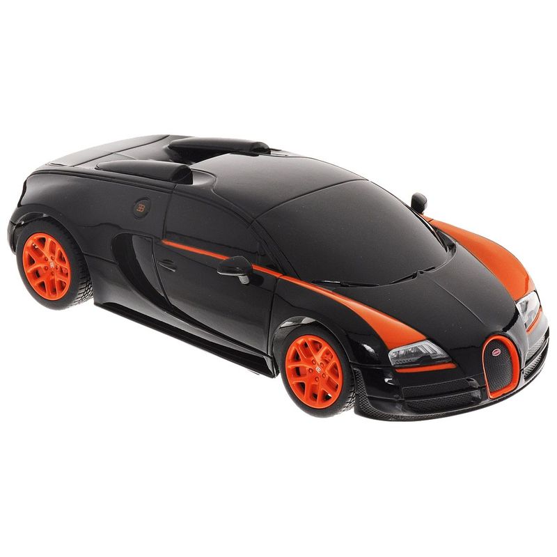 Jucarii, Copii si Bebe - Jucarii si jocuri - Vehicule si jucarii cu telecomanda - Masinute - MASINA CU TELECOMANDA BUGATTI GRAND SPORT VITESSE NEGRU CU SCARA 1 LA 24 - Infinity.ro