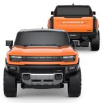 Jucarii, Copii si Bebe - Jucarii si jocuri - Vehicule si jucarii cu telecomanda - Masinute - MASINA CU TELECOMANDA HUMMER EV PORTOCALIU CU SCARA 1 LA 24 - Infinity.ro