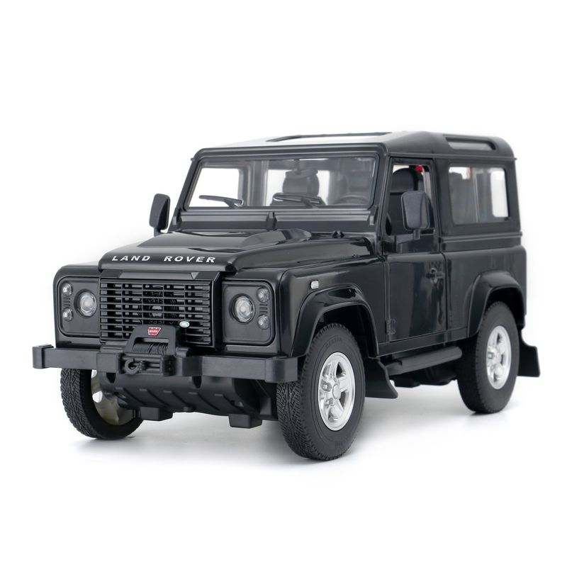 Jucarii, Copii si Bebe - Jucarii si jocuri - Vehicule si jucarii cu telecomanda - Masinute - MASINA CU TELECOMANDA LAND ROVER DEFENDER NEGRU CU SCARA 1 LA 14 - Infinity.ro