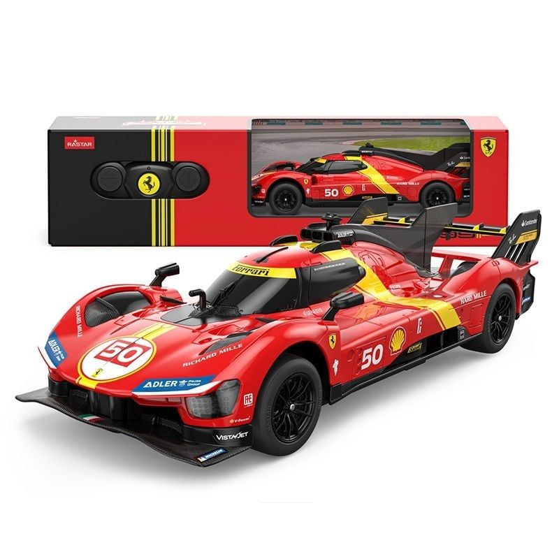 Jucarii, Copii si Bebe - Jucarii si jocuri - Vehicule si jucarii cu telecomanda - Masinute - MASINA CU TELECOMANDA FERRARI 499P ROSU SCARA 1 LA 24 - Infinity.ro
