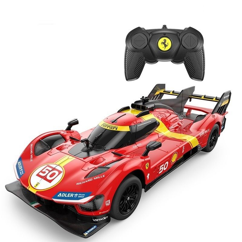 Jucarii, Copii si Bebe - Jucarii si jocuri - Vehicule si jucarii cu telecomanda - Masinute - MASINA CU TELECOMANDA FERRARI 499P ROSU SCARA 1 LA 24 - Infinity.ro