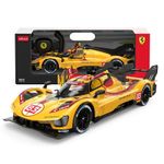 Jucarii, Copii si Bebe - Jucarii si jocuri - Vehicule si jucarii cu telecomanda - Masinute - MASINA CU TELECOMANDA FERRARI 499P N83 GALBEN SCARA 1 LA 14 - Infinity.ro