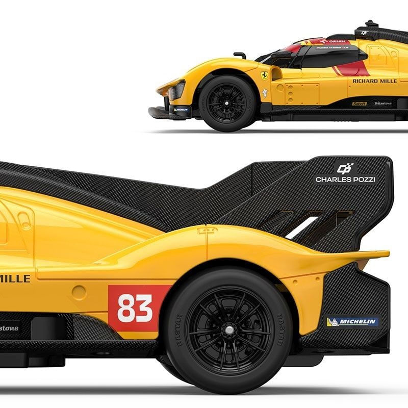 Jucarii, Copii si Bebe - Jucarii si jocuri - Vehicule si jucarii cu telecomanda - Masinute - MASINA CU TELECOMANDA FERRARI 499P N83 GALBEN SCARA 1 LA 24 - Infinity.ro