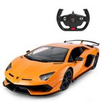 Jucarii, Copii si Bebe - Jucarii si jocuri - Vehicule si jucarii cu telecomanda - Masinute - MASINA CU TELECOMANDA AVENTADOR SVJ PORTOCALIU SCARA 1 LA 14 - Infinity.ro
