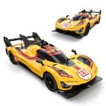 Jucarii, Copii si Bebe - Jucarii si jocuri - Vehicule si jucarii cu telecomanda - Masinute - MASINA CU TELECOMANDA FERRARI 499P N83 GALBEN SCARA 1 LA 24 - Infinity.ro