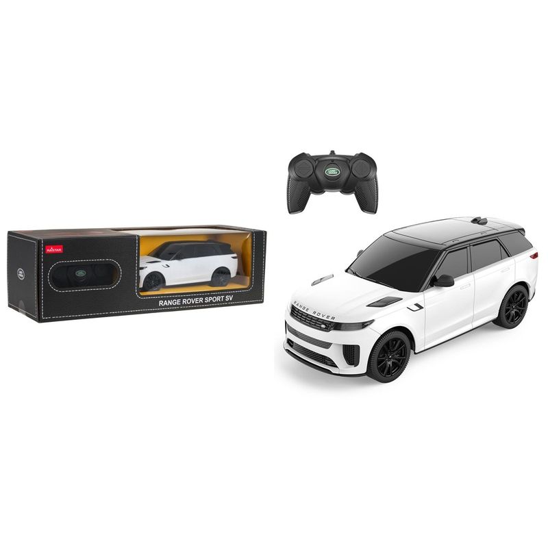 Jucarii, Copii si Bebe - Jucarii si jocuri - Vehicule si jucarii cu telecomanda - Masinute - MASINA CU TELECOMANDA RANGE ROVER SPORT SV ALB SCARA 1 LA 24 - Infinity.ro