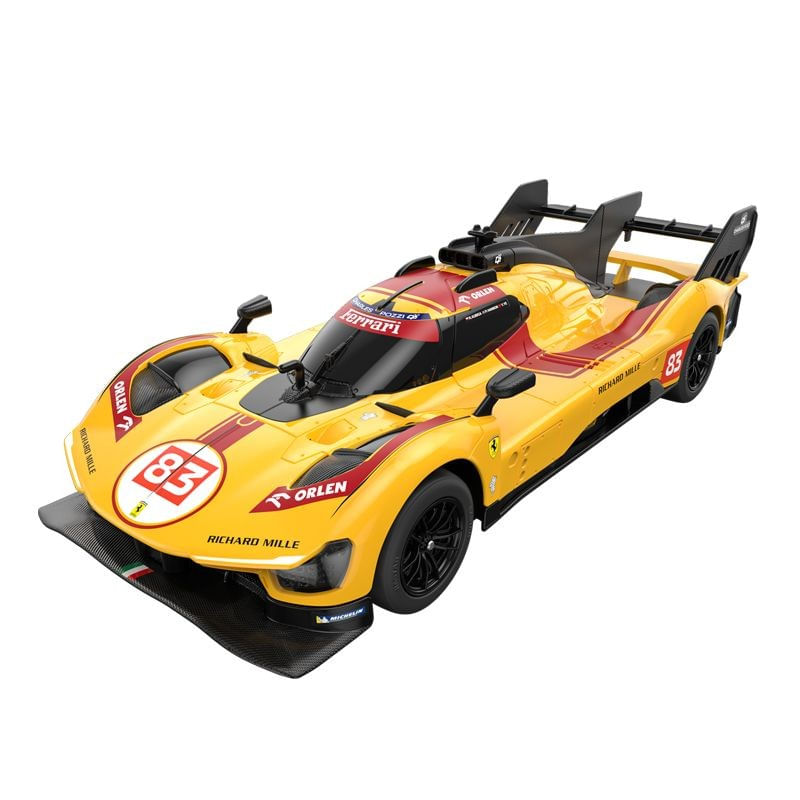 Jucarii, Copii si Bebe - Jucarii si jocuri - Vehicule si jucarii cu telecomanda - Masinute - MASINA CU TELECOMANDA FERRARI 499P N83 GALBEN SCARA 1 LA 24 - Infinity.ro