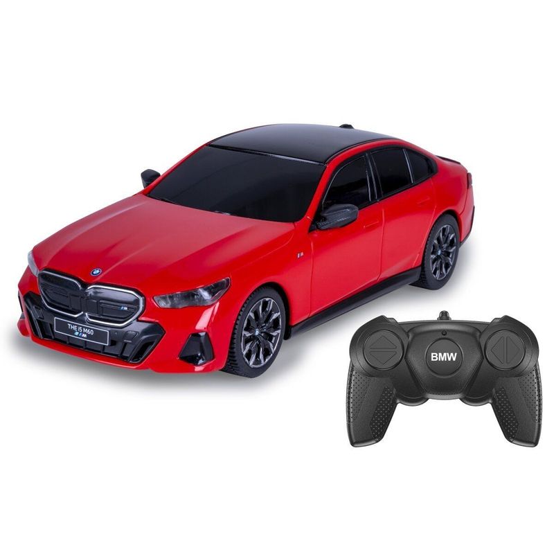 Jucarii, Copii si Bebe - Jucarii si jocuri - Vehicule si jucarii cu telecomanda - Motociclete de jucarie - MASINA CU TELECOMANDA BMW I5 ROSU SCARA 1 LA 24 - Infinity.ro