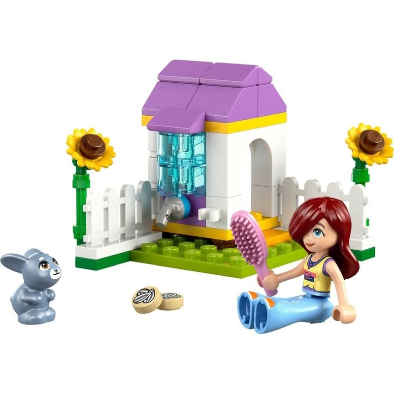 Jucarii, Copii si Bebe - Jucarii si jocuri - Seturi de constructie si cuburi - Seturi de constructie - LEGO FRIENDS CASUTA PENTRU IEPURASI IN GRADINA 30722 - Infinity.ro