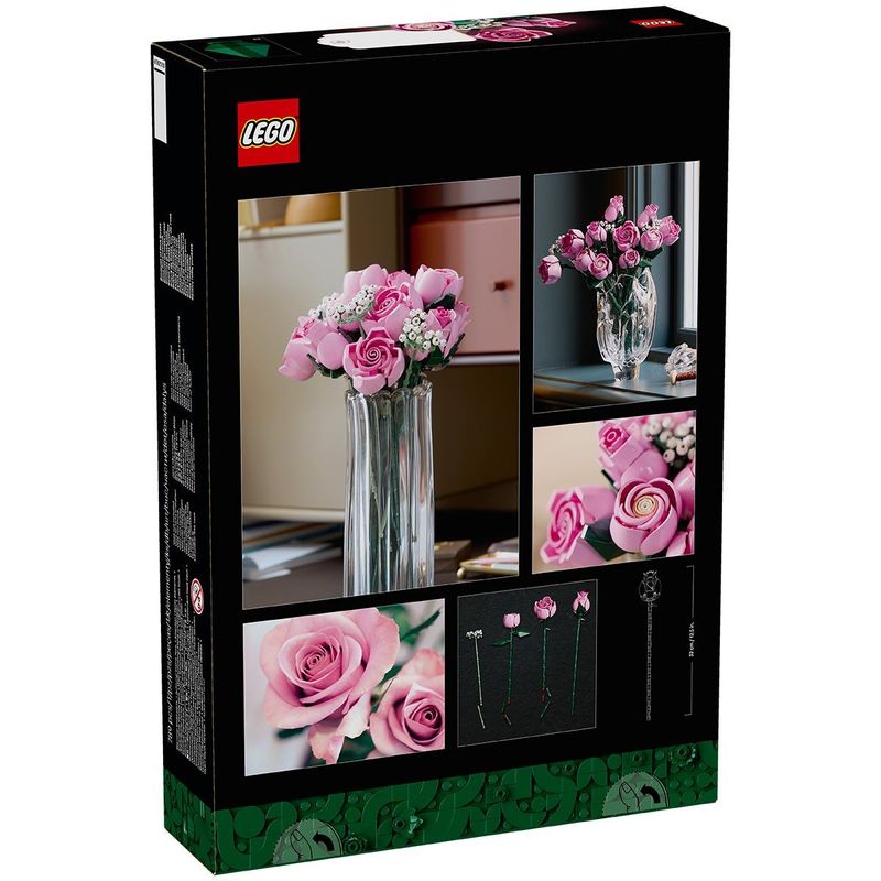 Jucarii, Copii si Bebe - Jucarii si jocuri - Seturi de constructie si cuburi - Seturi de constructie - LEGO BOTANICALS BUCHET DE TRANDAFIRI ROZ 10374 - Infinity.ro